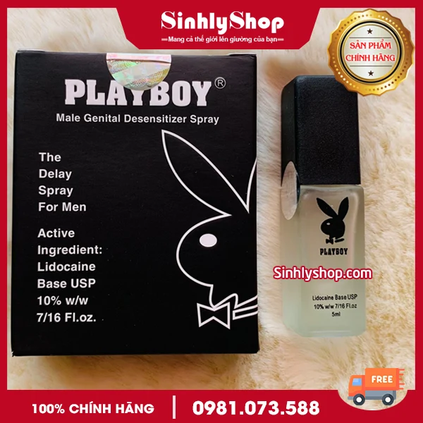 Công dụng của chai xịt chống xuất tinh sớm Playboy