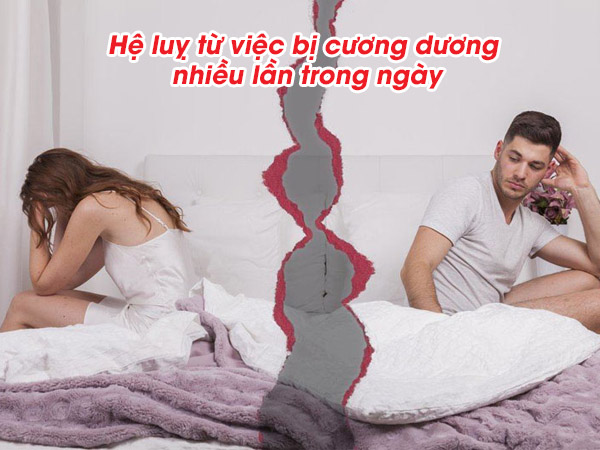 Hệ luỵ từ việc bị cương dương nhiều lần trong ngày